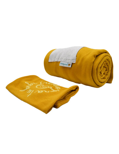 Rebozo Fular Semielástico Changuitos Amarillo Mostaza