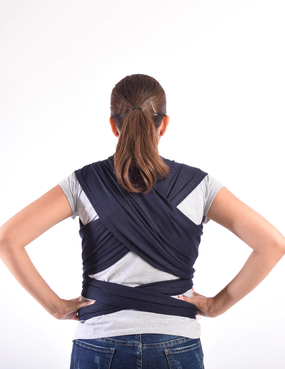 Rebozo Fular Semielástico Changuitos Azul Marino