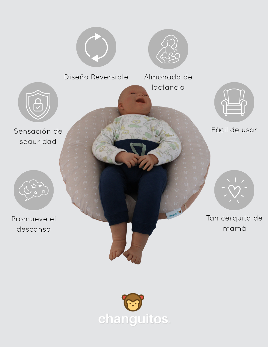 Almohada De Lactancia Y Antirreflujo Color Arena