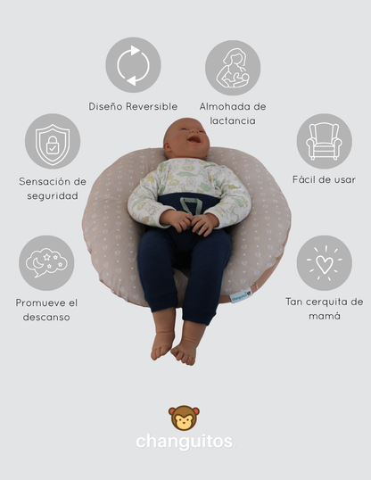 Almohada De Lactancia Y Antirreflujo Color Arena