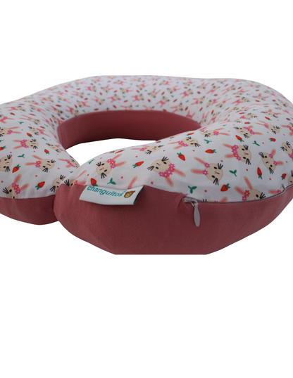Almohada De Lactancia Y Antirreflujo Color Rosa Conejos