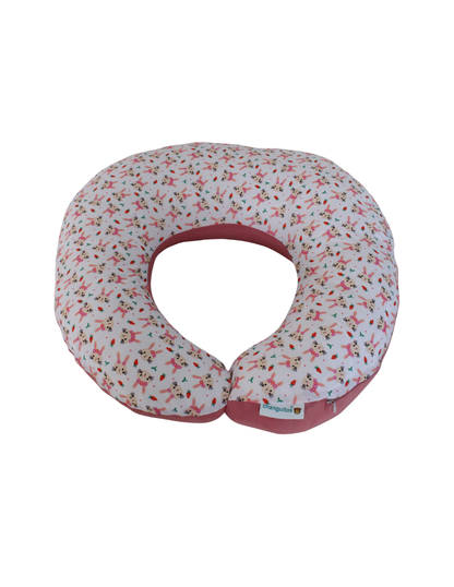 Almohada De Lactancia Y Antirreflujo Color Rosa Conejos