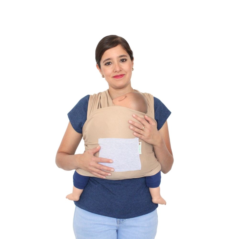 Rebozo Fular Semielástico Changuitos Beige