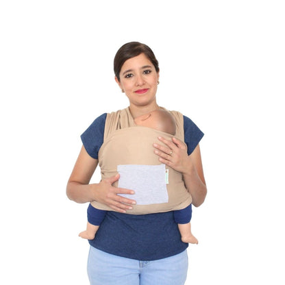 Rebozo Fular Semielástico Changuitos Beige