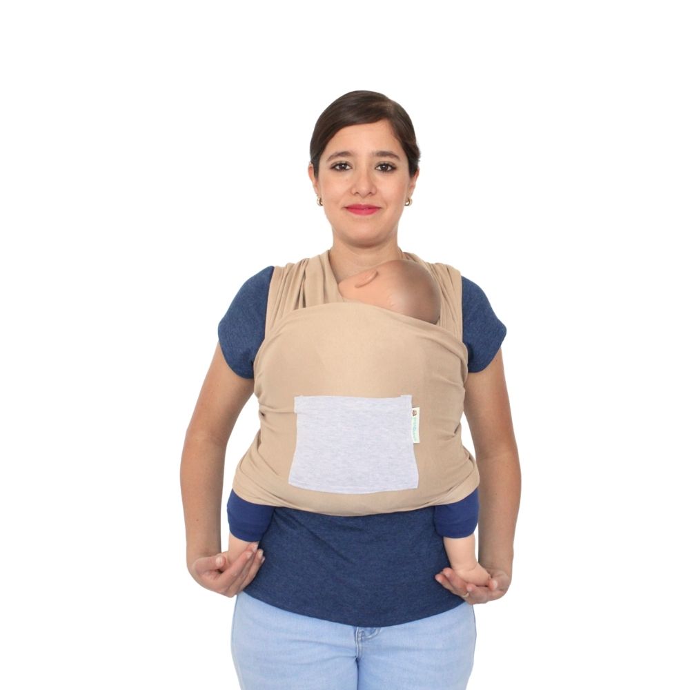 Rebozo Fular Semielástico Changuitos Beige