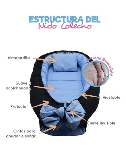 Nido Colecho  Changuitos Bolitas Azules