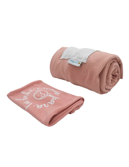 Rebozo Fular Semielástico Changuitos Rosa Palo