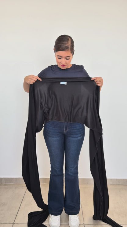 Fula Portabebé Elástico Changuitos BabyWrap Negro