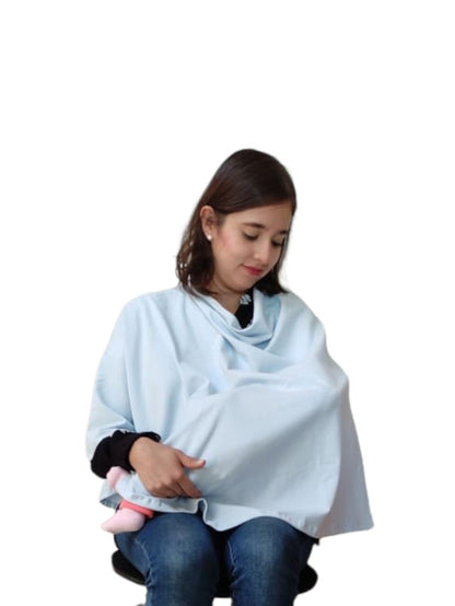 Capa Pashmina de lactancia + Fular Portabebé semielastico a elegir